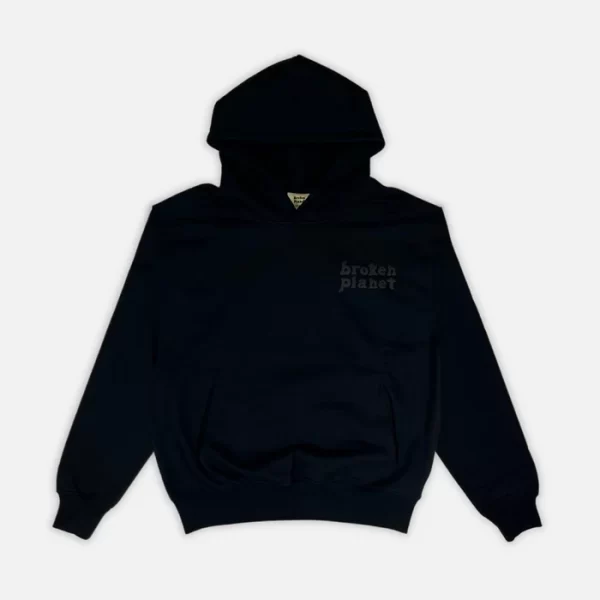 BROKEN PLANET BASICS HOODIE MIDNIGHT BLACK